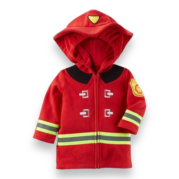 NEW Carter’s Baby Firefighter Halloween Dress Up Costume Baby Size 6-9M OR 18M - Picture 2 of 10